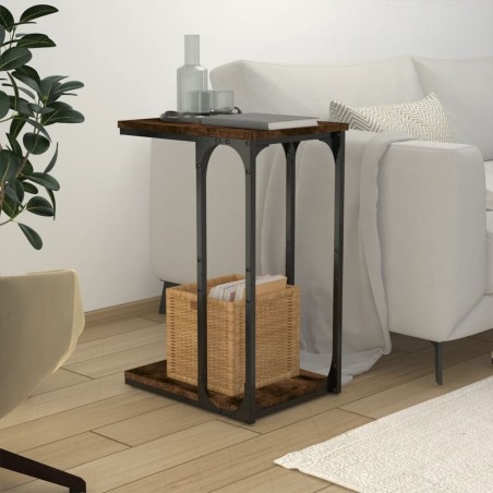Table d'appoint Chêne fumé 40x30x60 cm Bois d'ingénierie 627324627324