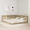 Tête de lit de rangement Chêne Sonoma 200 cm Bois d'ingénierie 627326627326