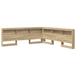 Tête de lit de rangement Chêne Sonoma 200 cm Bois d'ingénierie 627326627326