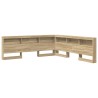 Tête de lit de rangement Chêne Sonoma 200 cm Bois d'ingénierie 627326627326