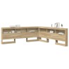 Tête de lit de rangement Chêne Sonoma 200 cm Bois d'ingénierie 627326627326