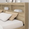 Tête de lit de rangement Chêne Sonoma 200 cm Bois d'ingénierie 627326627326