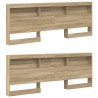 Tête de lit de rangement Chêne Sonoma 200 cm Bois d'ingénierie 627326627326