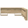 Tête de lit de rangement Chêne Sonoma 200 cm Bois d'ingénierie 627326627326