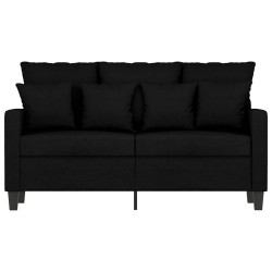 Canapé à 2 places Noir 120 cm Tissu 627327627327