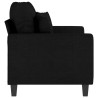 Canapé à 2 places Noir 120 cm Tissu 627327627327