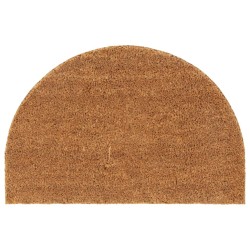 Tapis de porte naturel demi-rond 40x60cm fibre de coco touffeté 627329627329