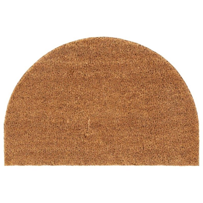 Tapis de porte naturel demi-rond 40x60cm fibre de coco touffeté 627329627329