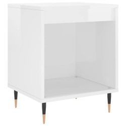 Tables de chevet 2 pcs blanc brillant 40x35x50 cm 627330627330