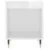 Tables de chevet 2 pcs blanc brillant 40x35x50 cm 627330627330
