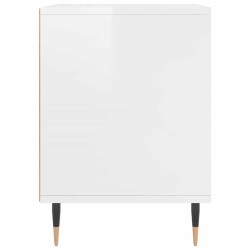Tables de chevet 2 pcs blanc brillant 40x35x50 cm 627330627330