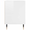 Tables de chevet 2 pcs blanc brillant 40x35x50 cm 627330627330