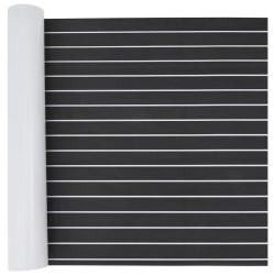 Tapis de bateau Rayé Gris foncé et blanc 240 x 90 cm EVA 627333627333