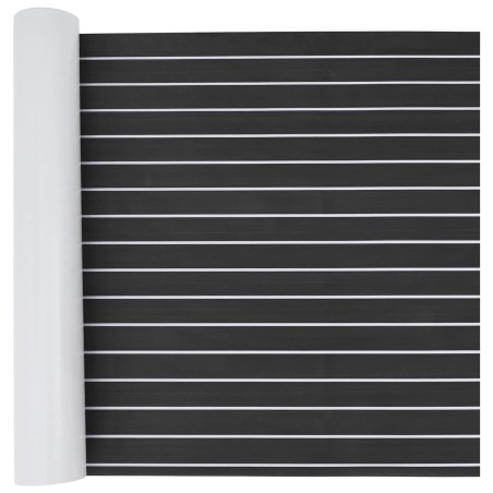 Tapis de bateau Rayé Gris foncé et blanc 240 x 90 cm EVA 627333627333
