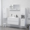 Miroir de salle de bain blanc 90x10,5x45 cm bois d’ingénierie 627334627334