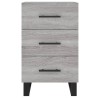 Table de chevet sonoma gris 40x40x66 cm bois d'ingénierie 627335627335