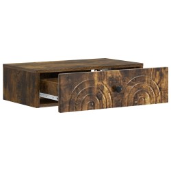 Table d'appoint murale Chêne fumé 59 x 34,5 x 17 cm 627336627336