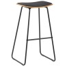 Tabourets de bar lot de 4 noir similicuir 627337627337