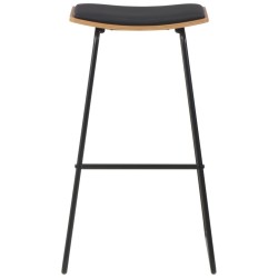 Tabourets de bar lot de 4 noir similicuir 627337627337