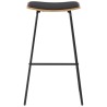 Tabourets de bar lot de 4 noir similicuir 627337627337