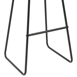 Tabourets de bar lot de 4 noir similicuir 627337627337