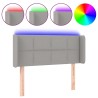 Tête de lit à LED Gris clair 103x16x78/88 cm Tissu 627339627339