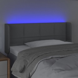 Tête de lit à LED Gris clair 103x16x78/88 cm Tissu 627339627339