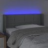 Tête de lit à LED Gris clair 103x16x78/88 cm Tissu 627339627339