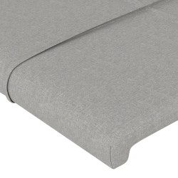 Tête de lit à LED Gris clair 103x16x78/88 cm Tissu 627339627339