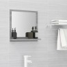 Miroir de bain Sonoma gris 40x10,5x37 cm Bois d'ingénierie 627340627340