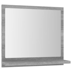 Miroir de bain Sonoma gris 40x10,5x37 cm Bois d'ingénierie 627340627340
