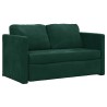 Canapé-lit 2 en 1 vert foncé 122x204x55 cm velours 627341627341