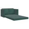 Canapé-lit 2 en 1 vert foncé 122x204x55 cm velours 627341627341