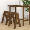 Tabourets lot de 2 marron miel 40x40x60 cm bois massif de pin 627343627343