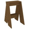 Tabourets lot de 2 marron miel 40x40x60 cm bois massif de pin 627343627343