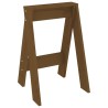 Tabourets lot de 2 marron miel 40x40x60 cm bois massif de pin 627343627343