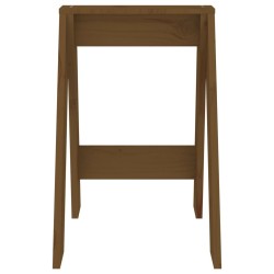 Tabourets lot de 2 marron miel 40x40x60 cm bois massif de pin 627343627343