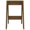 Tabourets lot de 2 marron miel 40x40x60 cm bois massif de pin 627343627343
