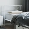  Tête de lit métal blanc 90 cm 