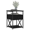 Tables de chevet 2 pcs noir 40x42x55 cm bois d’ingénierie 627348627348