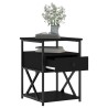 Tables de chevet 2 pcs noir 40x42x55 cm bois d’ingénierie 627348627348
