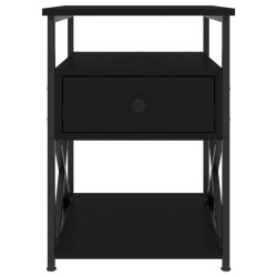 Tables de chevet 2 pcs noir 40x42x55 cm bois d’ingénierie 627348627348