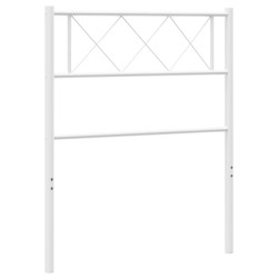  Tête de lit métal blanc 90 cm 