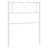  Tête de lit métal blanc 90 cm 