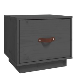 Table de chevet Gris 40x34x35 cm Bois de pin solide 627349627349