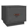 Table de chevet Gris 40x34x35 cm Bois de pin solide 627349627349