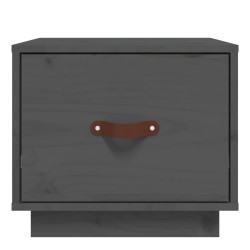 Table de chevet Gris 40x34x35 cm Bois de pin solide 627349627349