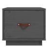 Table de chevet Gris 40x34x35 cm Bois de pin solide 627349627349