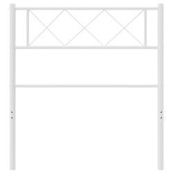 Tête de lit métal blanc 90 cm 
