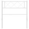  Tête de lit métal blanc 90 cm 